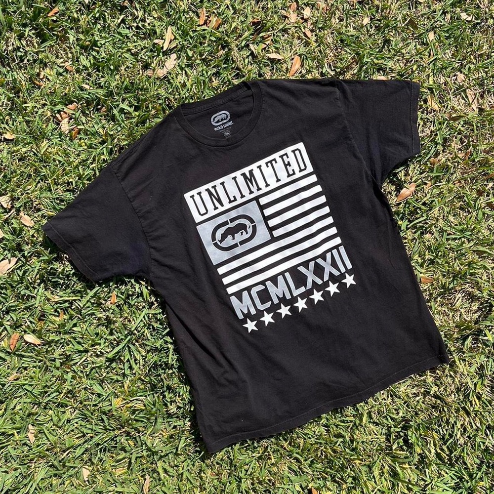 Ecko Unlimited Black Graphic T-Shirt